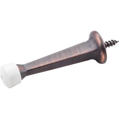 Hardware Resources Solid Door Stop with Fixed Screw Attachment - Finish: Dark Brushed Antique... by Hardware Resources