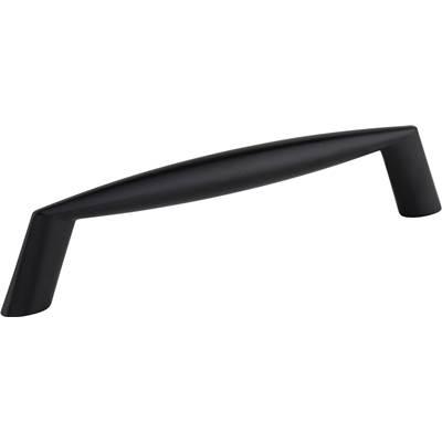 128 mm Center-to-Center Matte Black Zachary Cabinet Pull by Hardware Resources