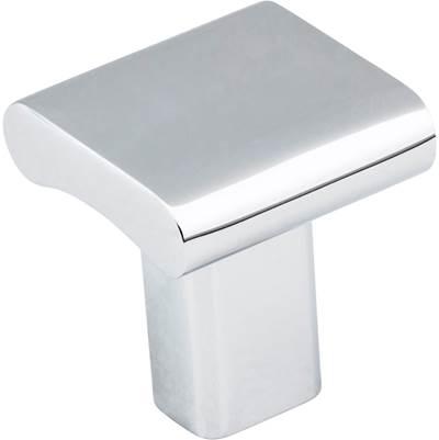 1'' Overall Length Polished Chrome Square Park Cabinet Knob by Hardware Resources