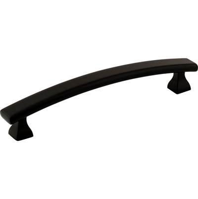 128 mm Center-to-Center Matte Black Square Hadly Cabinet Pull