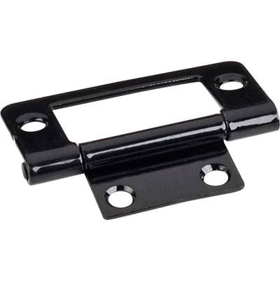 Hardware Resources Black 2'' Fixed Pin Flat Back Non-mortise Hinge
