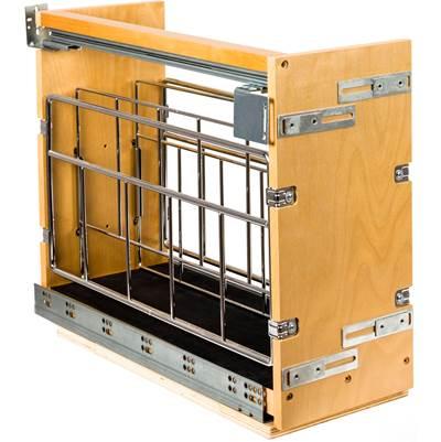 8'' ''No Wiggle'' Soft-close Tray Divider Pullout by Hardware Resources