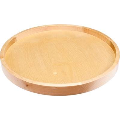 Hardware Resources 18'' Round Wood Lazy Susan Shelf with Swivel - Uv Coated by Hardware Resources