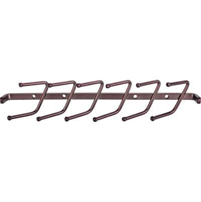 Hardware Resources Brushed Oil Rubbed Bronze Screw-mount Tie Rack by Hardware Resources