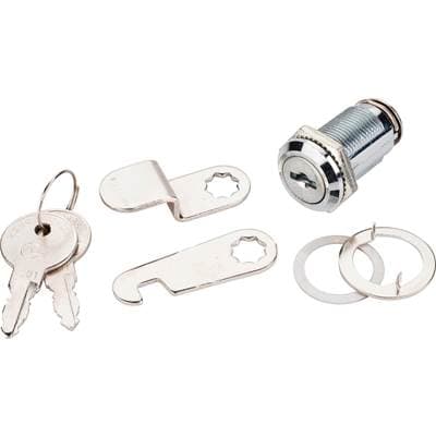 Hardware Resources 1-1/8'' Length Chrome Cam Lock - Keyed Alike by Hardware Resources