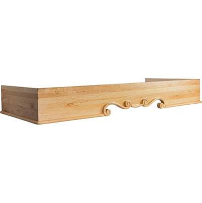 Hardware Resources 73'' W X 30-1/2'' D X 9-13/16'' H Maple Mantel Range Hood
