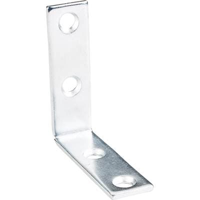Hardware Resources 2'' X 2'' Zinc Plated Steel Corner Brace