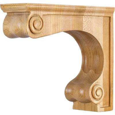 Hardware Resources 2-11/16'' W X 8'' D X 7'' H Maple Range Hood Corbel
