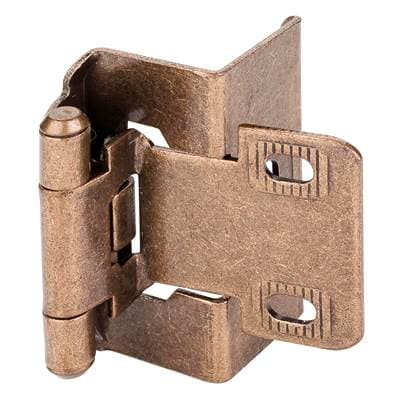 Hardware Resources 1/2'' Overlay Full Wrap Hinge - Burnished Brass by Hardware Resources
