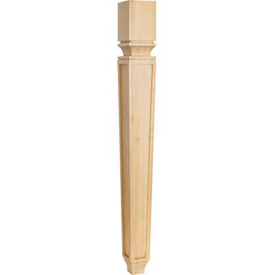 Hardware Resources 3-3/4'' W X 3-3/4'' D X 35-1/2'' H Alder Tapered Square Mission Post by Hardware Resources