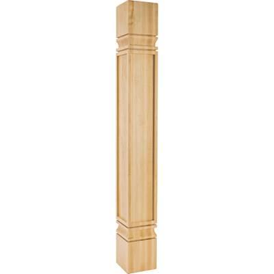 Hardware Resources 5'' W X 5'' D X 42'' H Hard Maple Square Mission Post by Hardware Resources