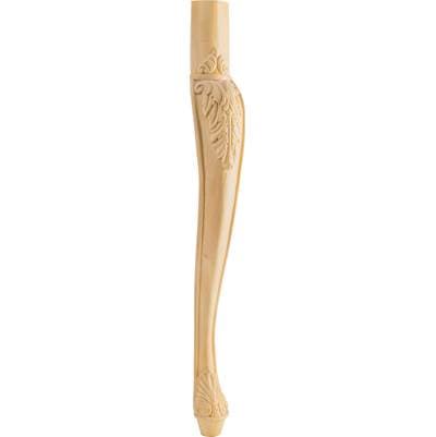 Hardware Resources 2-1/2'' W X 2-1/2'' D X 35-1/2'' H Maple Acanthus Cabriole Leg