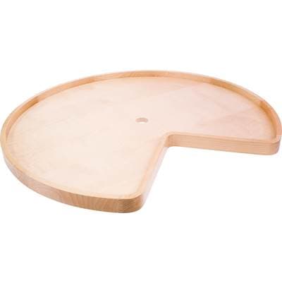 Hardware Resources 24'' Lazy Susan Shelf with Hole - Uv Coated by Hardware Resources