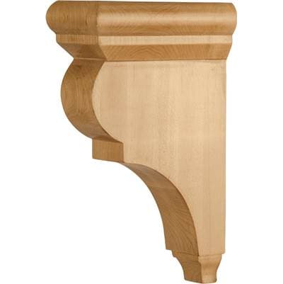 Hardware Resources 3'' W X 6-1/2'' D X 10'' H Alder Smooth Corbel