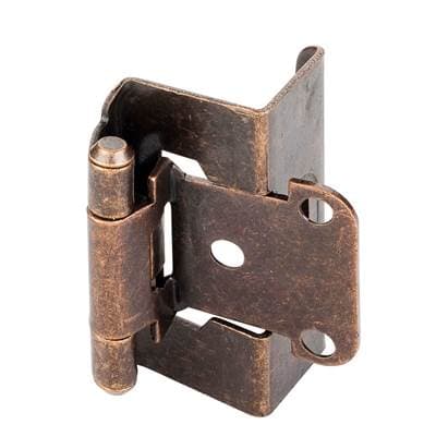Hardware Resources 1/2'' Overlay, 3/4'' Frame Full Wrap Self Closing Hinge Without Screws -... by Hardware Resources