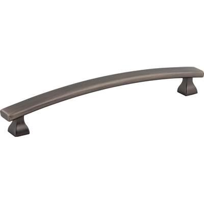 160 mm Center-to-Center Brushed Pewter Square Hadly Cabinet Pull by Hardware Resources
