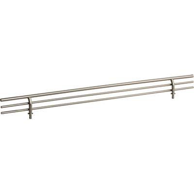 17'' Wide Satin Nickel Wire Shoe Fence for Shelving by Hardware Resources