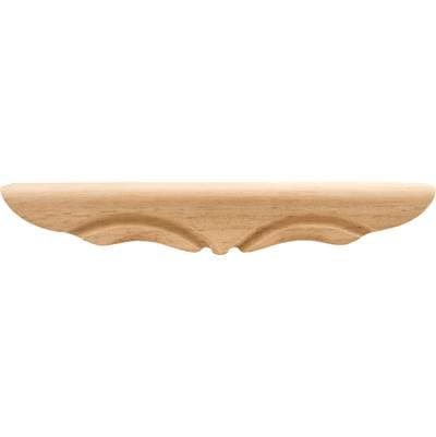 Hardware Resources 11-3/8'' W X 1-3/4'' D X 1-11/16'' H Alder Middle Rounded Pedestal Foot by Hardware Resources