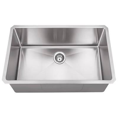 Hardware Resources 32'' L X 19'' W X 10'' D Undermount 16 Gauge Stainless Steel Single Bowl Sink...