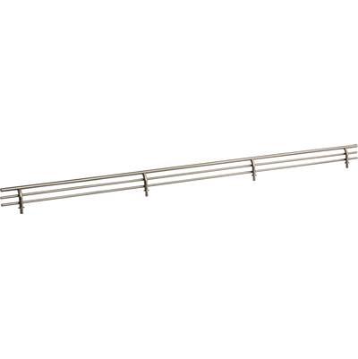 29'' Wide Satin Nickel Wire Shoe Fence for Shelving by Hardware Resources