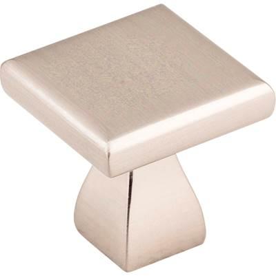 1'' Overall Length Satin Nickel Square Hadly Cabinet Knob by Hardware Resources