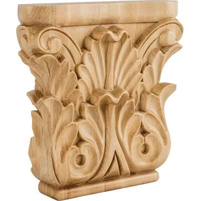 Hardware Resources 8'' W X 1-3/4'' D X 8'' H Alder Acanthus Capital