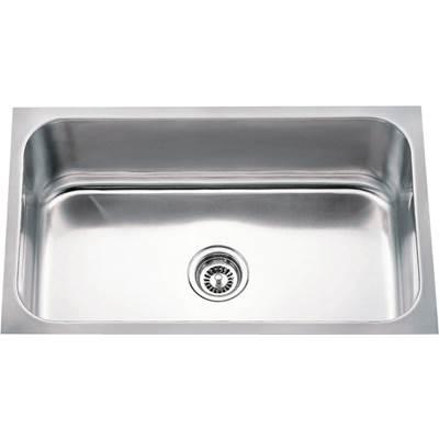 Hardware Resources 30'' L X 18'' W X 9'' D Undermount 18 Gauge Stainless Steel Single Bowl Sink -...