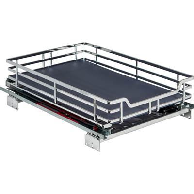 15'' Polished Chrome STORAGE WITH STYLE  Metal Soft-close Pullout Basket by Hardware Resources