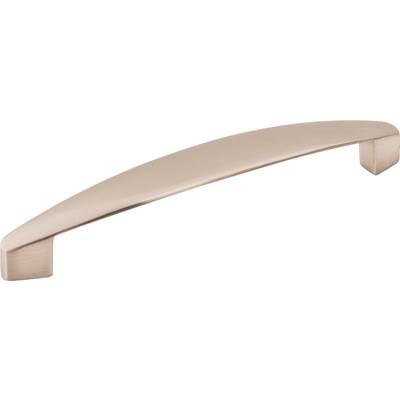 128 mm Center-to-Center Satin Nickel Asymmetrical Belfast Cabinet Pull