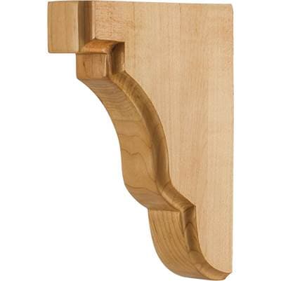 Hardware Resources 1-3/4'' W X 5'' D X 7'' H Maple Square Edge Corbel by Hardware Resources