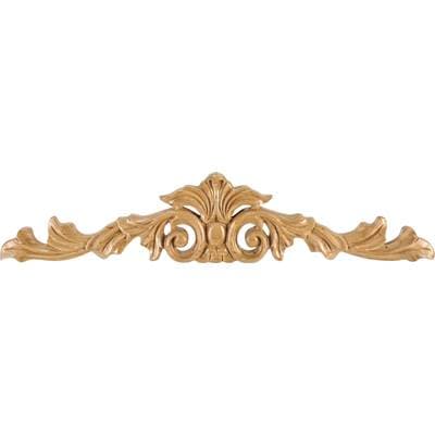 Hardware Resources 15-1/4'' W X 1/2'' D X 3-1/4'' H Maple Acanthus Onlay by Hardware Resources