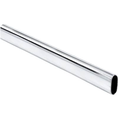 Hardware Resources Chrome 8'' Oval Closet Rod
