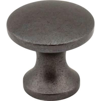 1'' Diameter Gun Metal Slade Cabinet Mushroom Knob by Hardware Resources