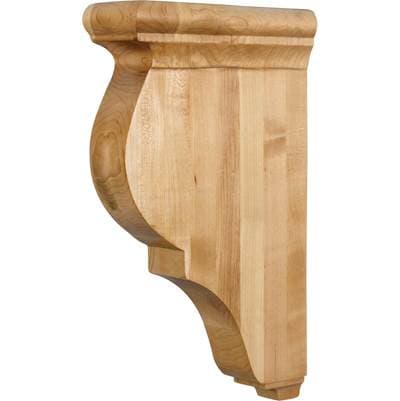 Hardware Resources 3'' W X 8-5/16'' D X 14'' H Alder Smooth Corbel
