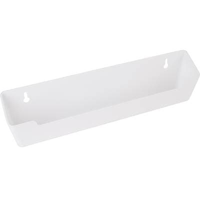 Hardware Resources 11-11/16 Inch Slim Depth Plastic Tip-out Tray for Sink Front - White by Hardware Resources