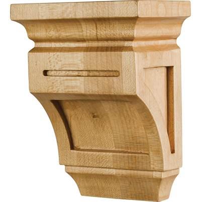 Hardware Resources 3'' W X 2'' D X 4'' H Cherry Mission Corbel by Hardware Resources