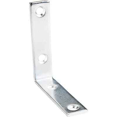 Hardware Resources 2-1/2'' X 2-1/2'' Zinc Plated Steel Corner Brace by Hardware Resources