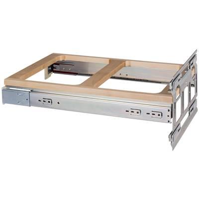 Double Black 35 Quart Top-Mount Trashcan Pullout for 15'' Opening by Hardware Resources