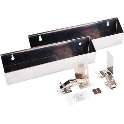 Hardware Resources 11'' Stainless Steel Tip-out Tray Kit for Sink Front