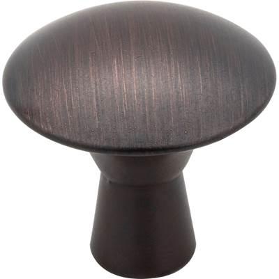 1-1/16'' Diameter Brushed Oil Rubbed Bronze Zachary Cabinet Mushroom Knob