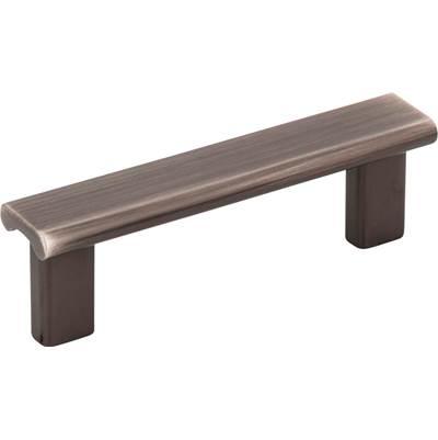 3'' Center-to-Center Brushed Pewter Square Park Cabinet Pull