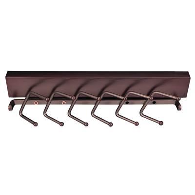 Brushed Oil Rubbed Bronze 12'' Sliding Tie Rack