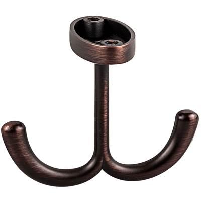 1-9/16'' Brushed Oil Rubbed Bronze Double Prong Ceiling Mounted Hook