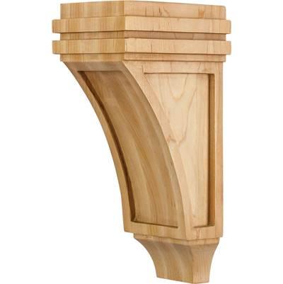 Hardware Resources 4'' W X 5'' D X 10'' H Maple Mission Corbel by Hardware Resources