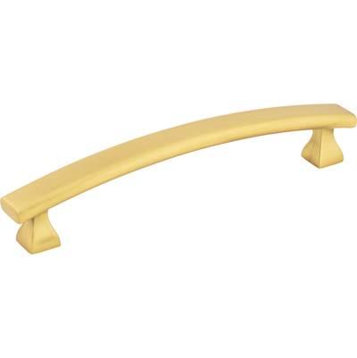 128 mm Center-to-Center Brushed Gold Square Hadly Cabinet Pull by Hardware Resources