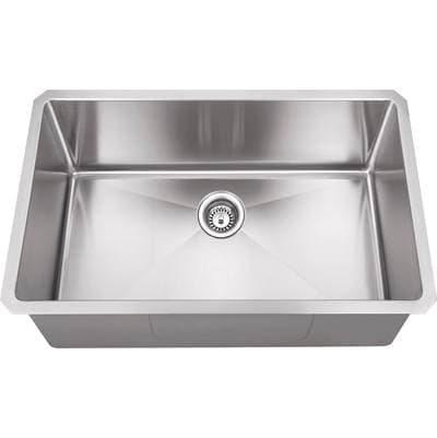 Hardware Resources 30'' L X 18'' D X 10'' H Undermount 16 Gauge Handmade Stainless Steel Single... by Hardware Resources