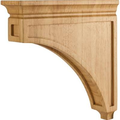 Hardware Resources 3'' W X 12'' D X 12'' H White Birch Mission Corbel by Hardware Resources