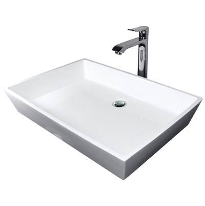 BLOCK 22X18 SOLID SURFACE SINK - ALMOND