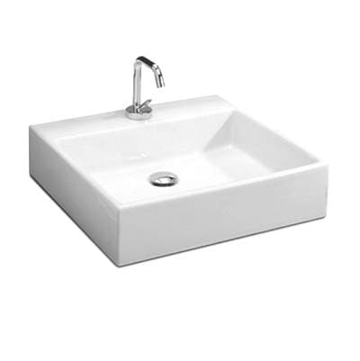Icera Box 50 Single-hole Vessel Lavatory - White by Icera