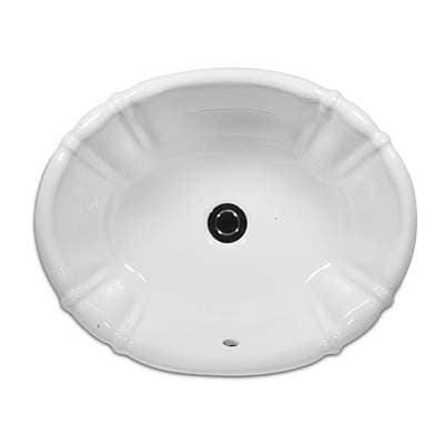 Icera Antigua II Drop-in Lavatory - White